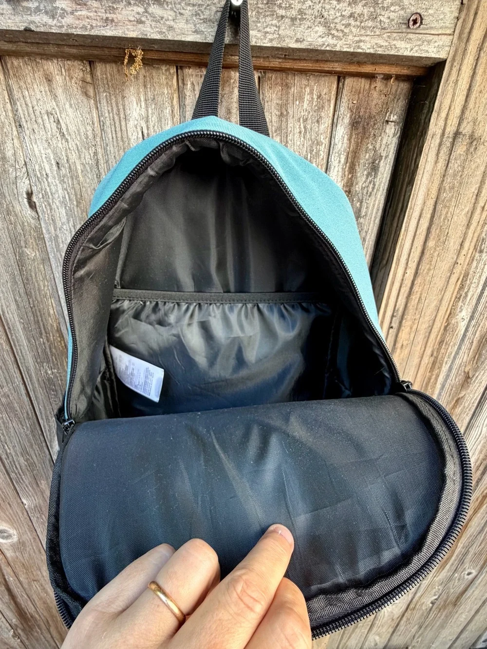 Hurley Blue and Black Shark Print Backpack for Men
